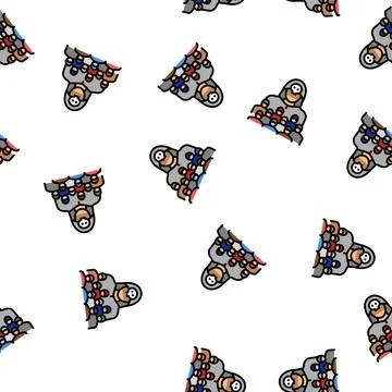 Sect religious vector seamless pattern Illustrazione stock