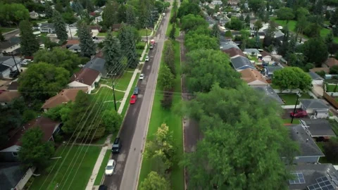 Section of 50th Street in Edmonton, AB Stock Footage 340216755