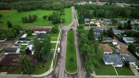 Section of 50th Street in Edmonton, AB Stock-Footage 340216760