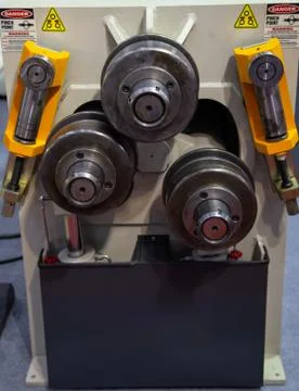 Section and pipe bending machine Stock Photos