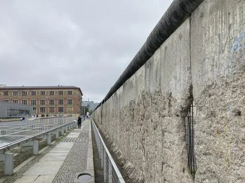 Section of the Berlin Wall at Topography of Terror, a History Museum. Germany. Stock Photos