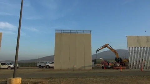 A Section of Border Standing Ready* Stock Footage 115130048
