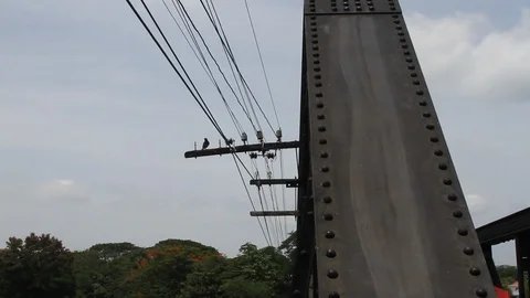 Section of Bridge on the River Kwai Video stock 129805070
