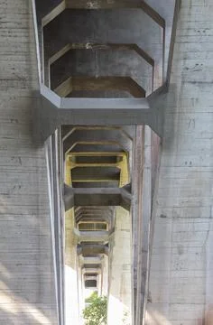 Section of the canal bridge Fotos Stock