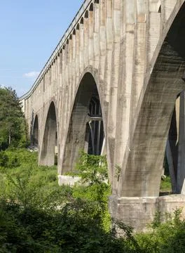 Section of the canal bridge 写真素材