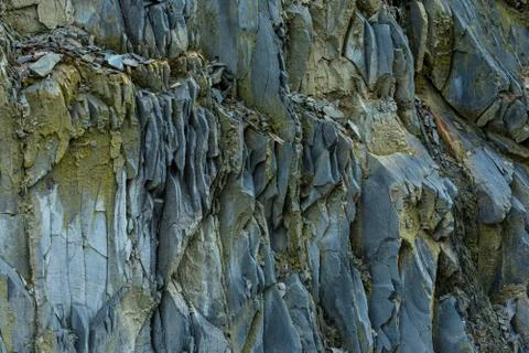Section of the cliff of cracker closeup, background Stock Photos