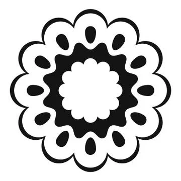 Section corn icon, simple style Stock Illustration