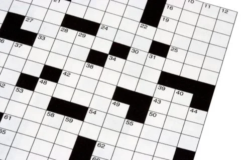 Section of crossword grid Stock-Fotos