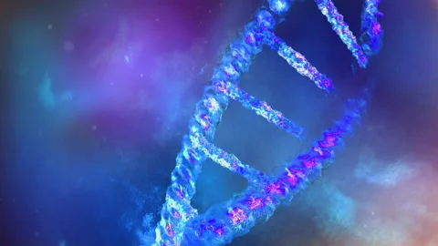A section of a DNA strand close-up. Stock Footage 156247240