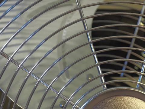 Section of a fan, the upper left half in shades of gray. Stock Photos