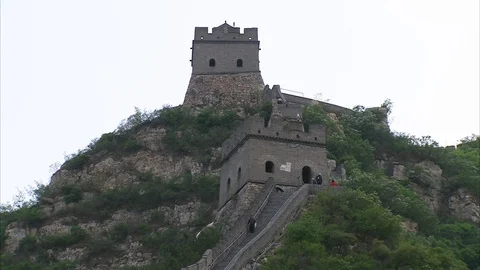 A section of The Great Wall of China Video stock 88728371
