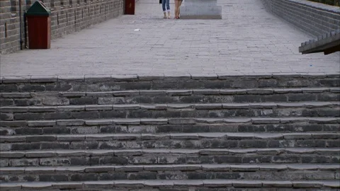 A section of The Great Wall of China Stock Footage 88728384