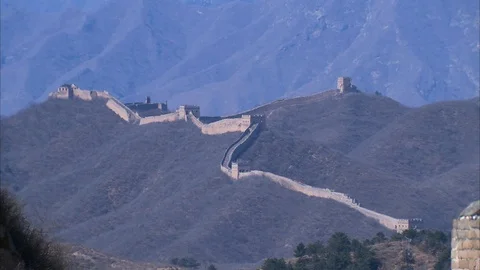 A section of The Great Wall of China Video stock 88834150