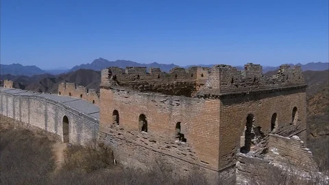 A section of The Great Wall of China Video stock 88834184