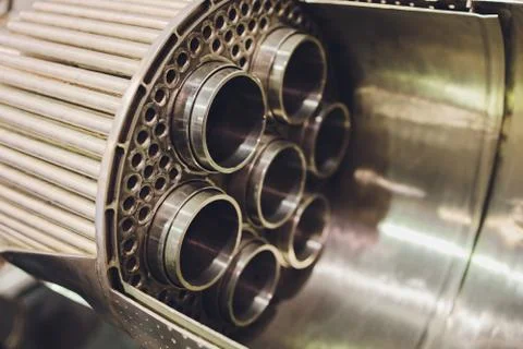 Section model of a historic jet engine. 스톡 사진
