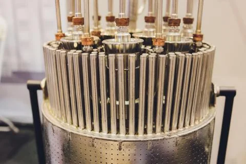 Section model of a historic jet engine. 스톡 사진