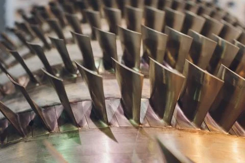 Section model of a historic jet engine. 스톡 사진