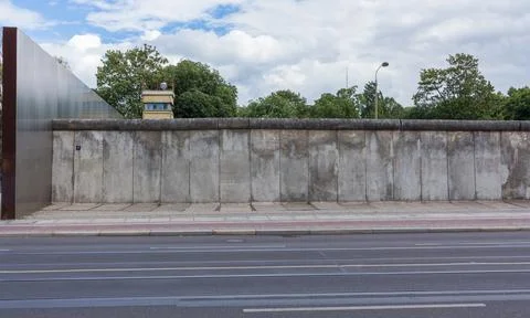 Section of the original Berlin Wall at  Bernauer Strasse Street. Berlin, Germany Stock Photos