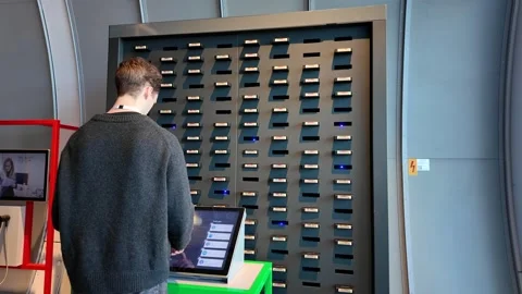 Section of the public section of the European Nuclear Research Center in Cern Stock Footage 270220081