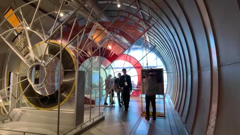 Section of the public section of the European Nuclear Research Center in Cern Stock Footage 270222433