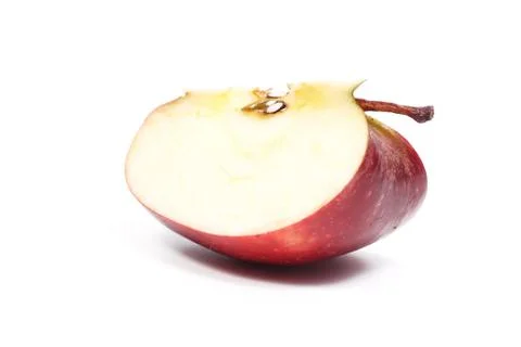 Section of red apple Stock Photos