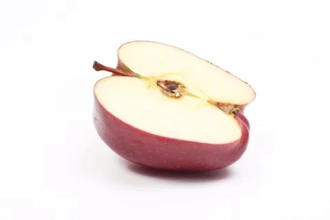 Section of red apple Stock Photos