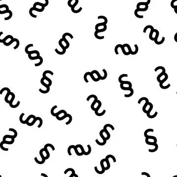Section signs random seamless pattern. Vector paragraph marks background. Legal 스톡 일러스트
