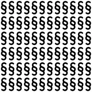 Section signs seamless pattern. Vector paragraph marks background. Legal code or Stock Illustration