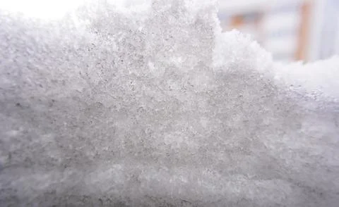 A section of snow cover. Stock Photos