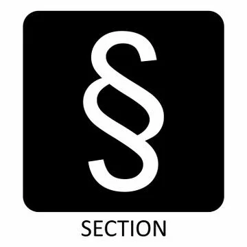 Section symbol illustration Stock Illustration