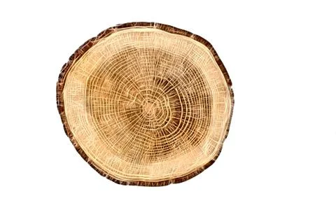 Sectional view of tree Stock Illustration