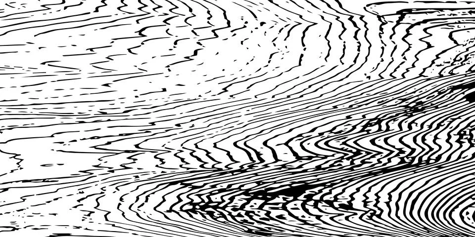 Sectional wood texture featuring tree rings, presented as a cut slice of a .. Stock-Illustration