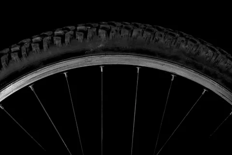 Sector of a bicycle wheel Stock Photos
