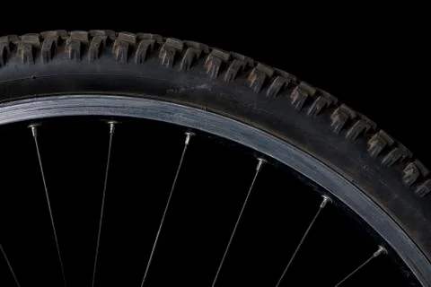 Sector of a bicycle wheel Stock Photos