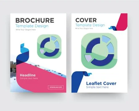 Sector brochure flyer design template 무료 스톡 일러스트