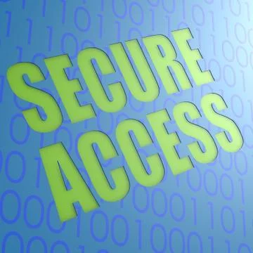 Secure access Illustrazione stock