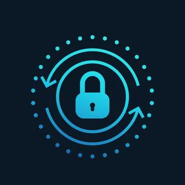 Secure access vector icon Illustrazione stock