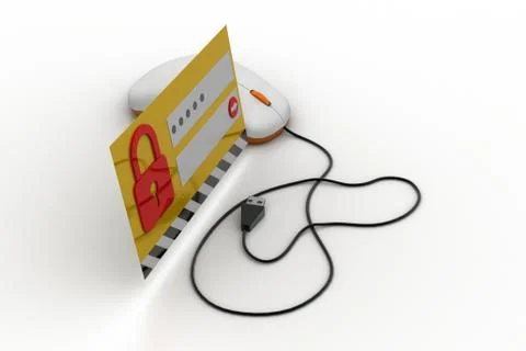 Secure account login concept Free Stock Illustration
