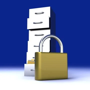 Secure archive Stock Illustration