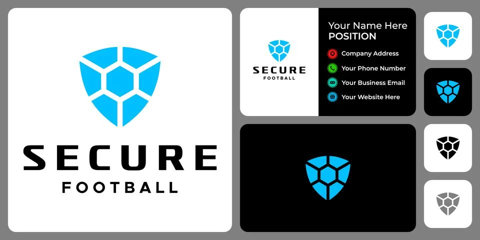 SECURE BALL LOGO Stock Illustration
