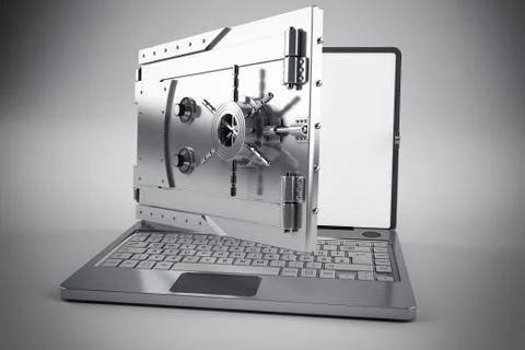 Secure banking Illustrazione stock