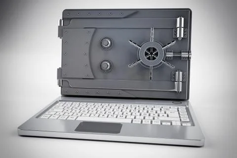 Secure banking Illustrazione stock