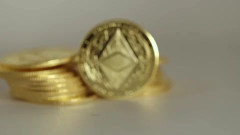 Secure blockchain platform, decentralized e-commerce, rack focus Stock Footage 296569484