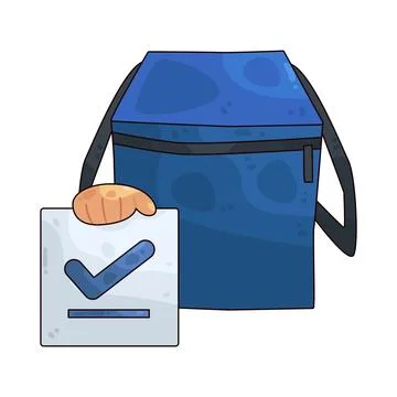 Secure box illustration 库存插图