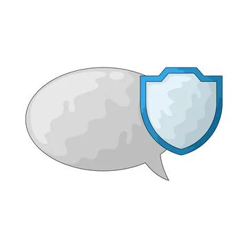 Secure chat illustration 스톡 일러스트
