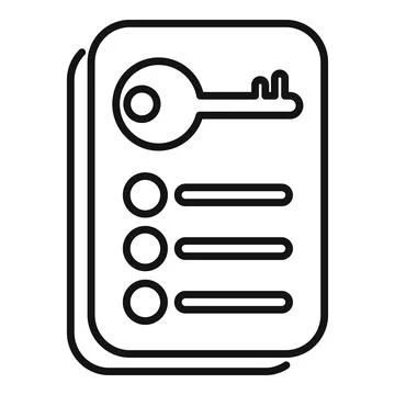 Secure checklist icon representing data protection and access control Stock Illustration