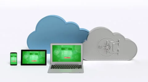 Secure cloud computing concept Stock Footage 40847783