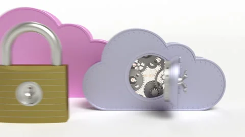 Secure cloud computing concept Stock Footage 40942919