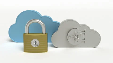 Secure cloud computing concept Stock Footage 40943240
