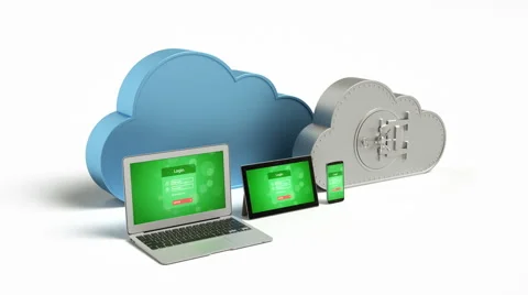 Secure cloud computing concept Stock Footage 40943743